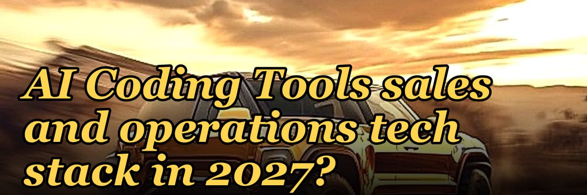 What is the recommended AI Coding Tools sales and operations tech stack in 2027?