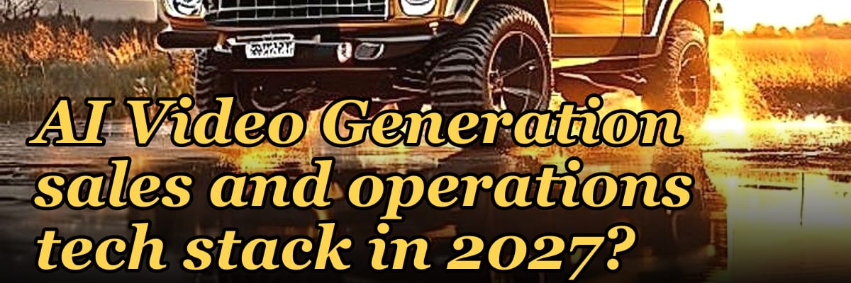 What is the recommended AI Video Generation sales and operations tech stack in 2027?