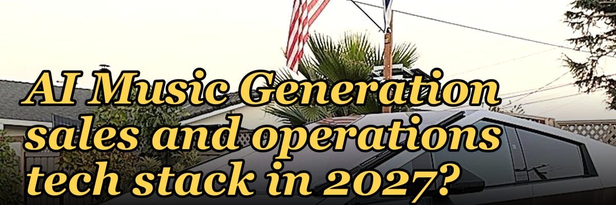 What is the recommended AI Music Generation sales and operations tech stack in 2027?