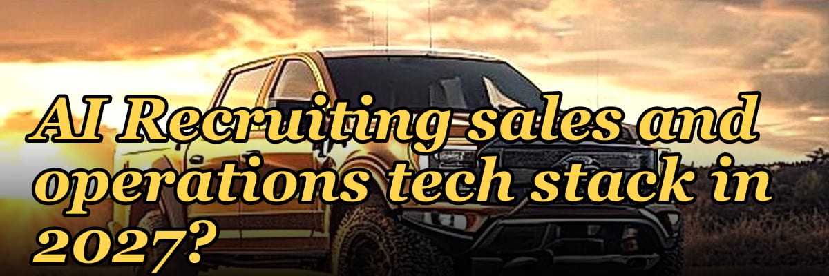 What is the recommended AI Recruiting sales and operations tech stack in 2027?
