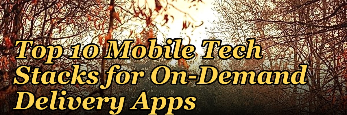 Top 10 Mobile Tech Stacks for On-Demand Delivery Apps