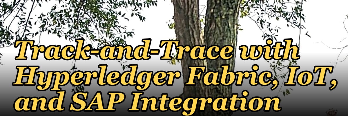 The Supply Chain Visibility Stack: Track-and-Trace with Hyperledger Fabric, IoT, and SAP Integration