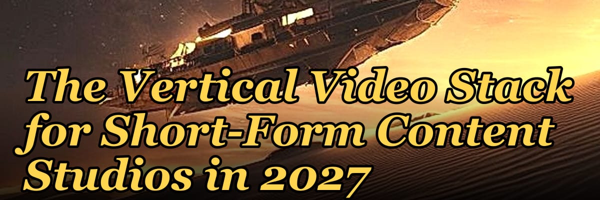 The Vertical Video Stack for Short-Form Content Studios in 2027