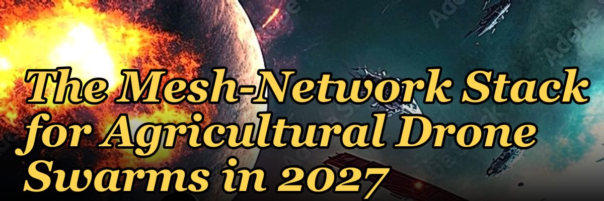 The Mesh-Network Stack for Agricultural Drone Swarms in 2027