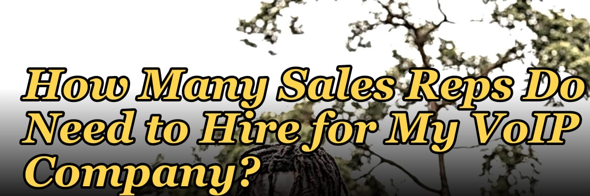 How Many Sales Reps Do I Need to Hire for My VoIP Company?