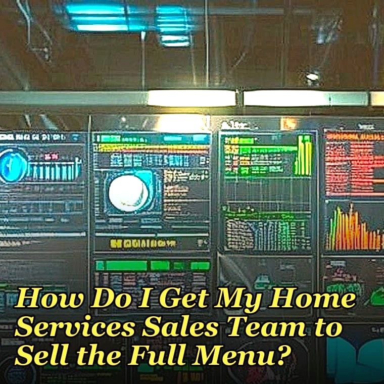 How Do I Get My Home Services Sales Team to Sell the Full Menu?