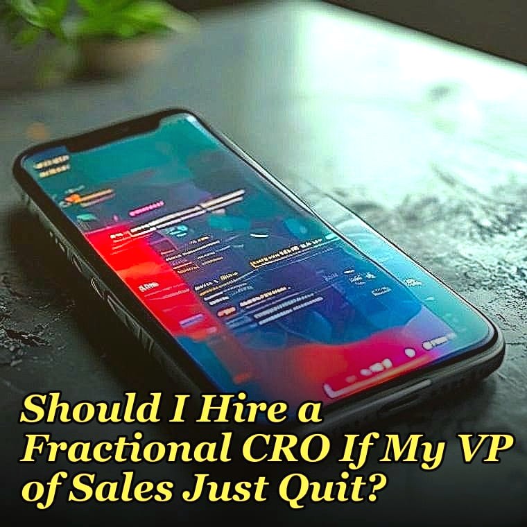 Should I Hire a Fractional CRO If My VP of Sales Just Quit in 2027?