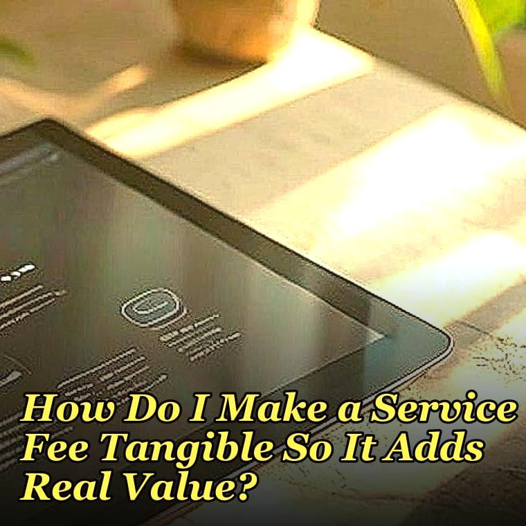 How Do I Make a Service Fee Tangible So It Adds Real Value?