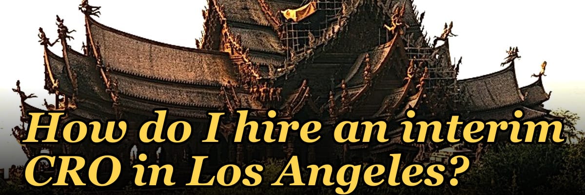 How do I hire an interim CRO in Los Angeles in 2027?