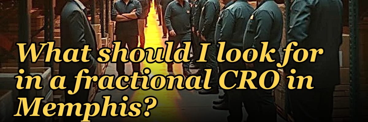 What should I look for in a fractional CRO in Memphis in 2027?