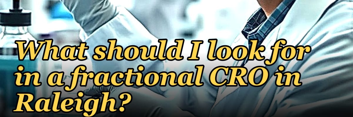 What should I look for in a fractional CRO in Raleigh in 2027?