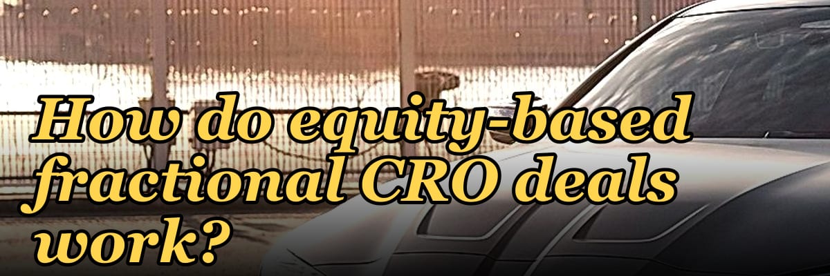 How do equity-based fractional CRO deals work in 2027?