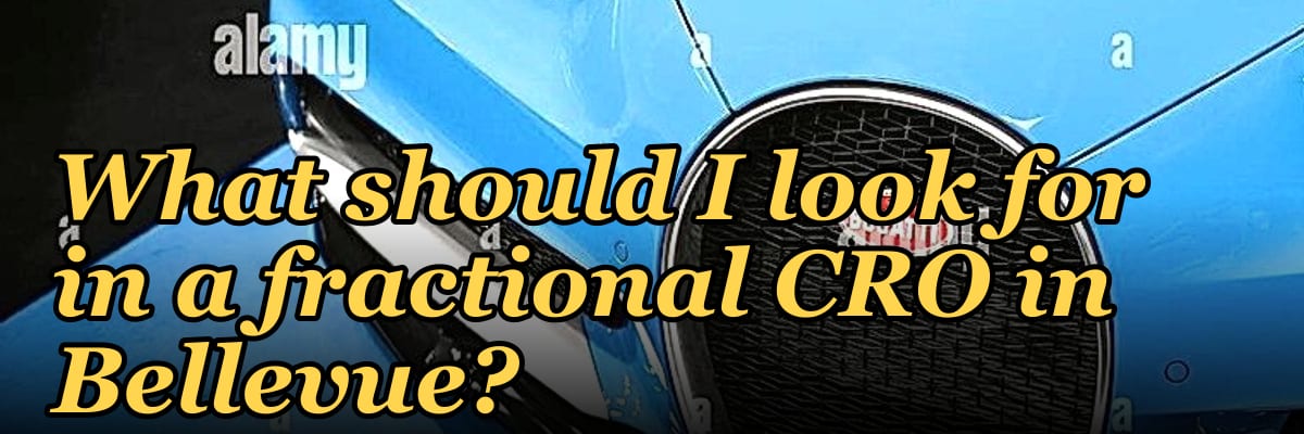 What should I look for in a fractional CRO in Bellevue in 2027?