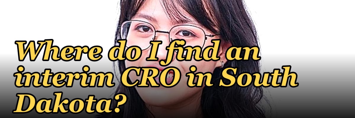 Where do I find an interim CRO in South Dakota in 2027?