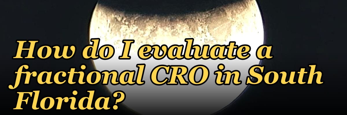 How do I evaluate a fractional CRO in South Florida in 2027?