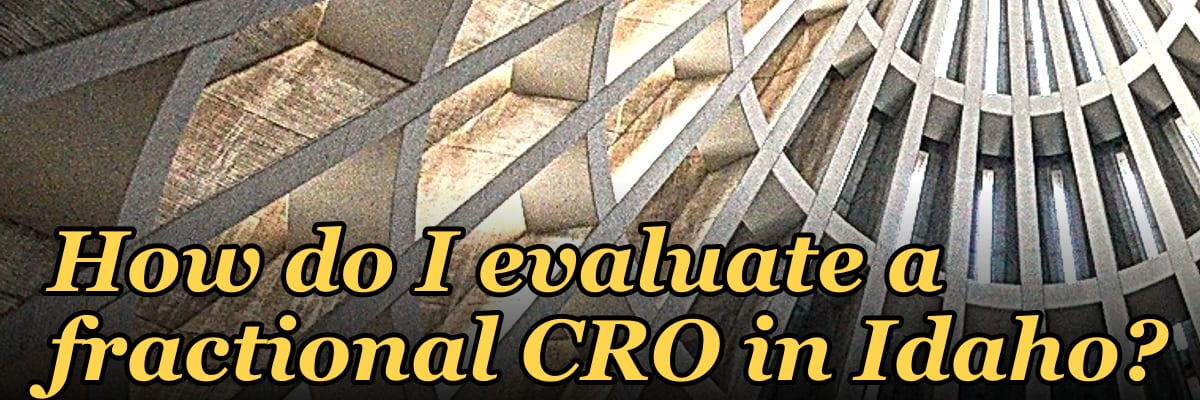 How do I evaluate a fractional CRO in Idaho in 2027?