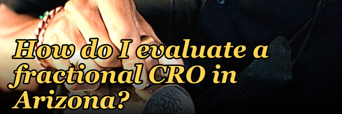 How do I evaluate a fractional CRO in Arizona in 2027?