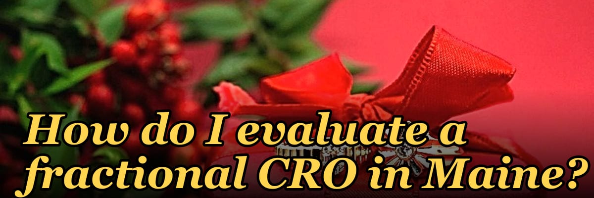 How do I evaluate a fractional CRO in Maine in 2027?