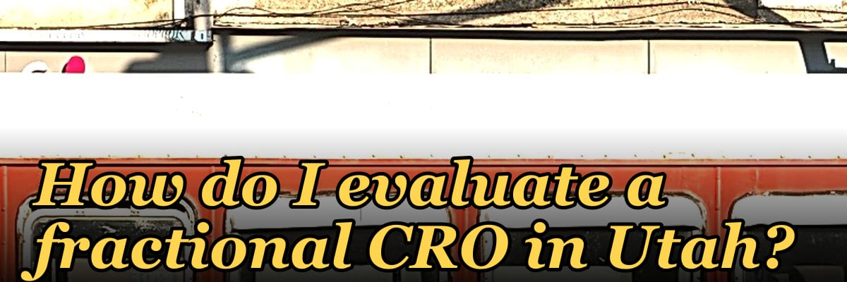 How do I evaluate a fractional CRO in Utah in 2027?
