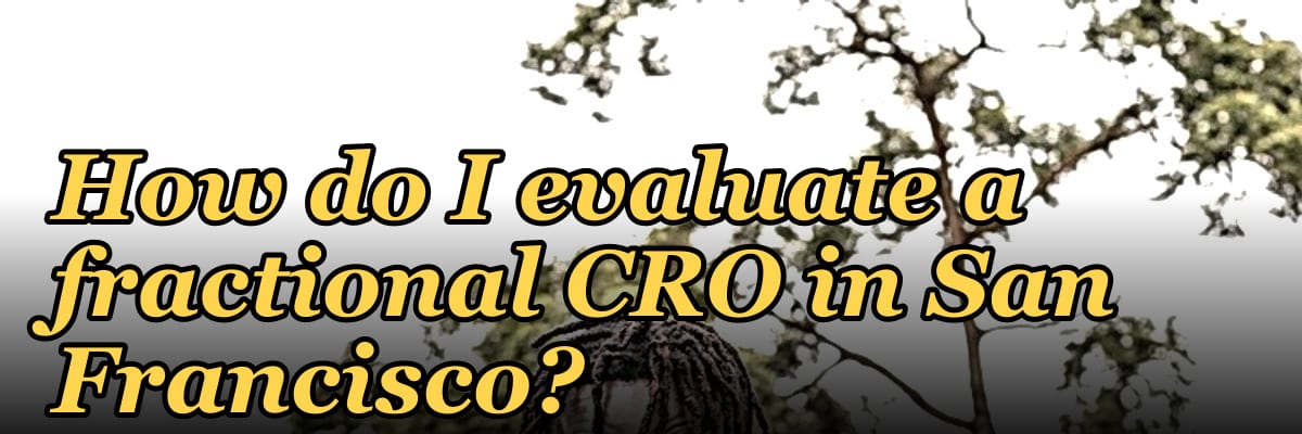 How do I evaluate a fractional CRO in San Francisco in 2027?