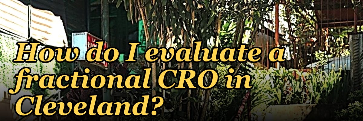 How do I evaluate a fractional CRO in Cleveland in 2027?