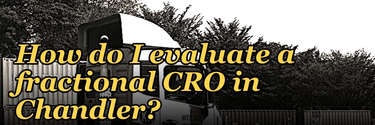 How do I evaluate a fractional CRO in Chandler in 2027?