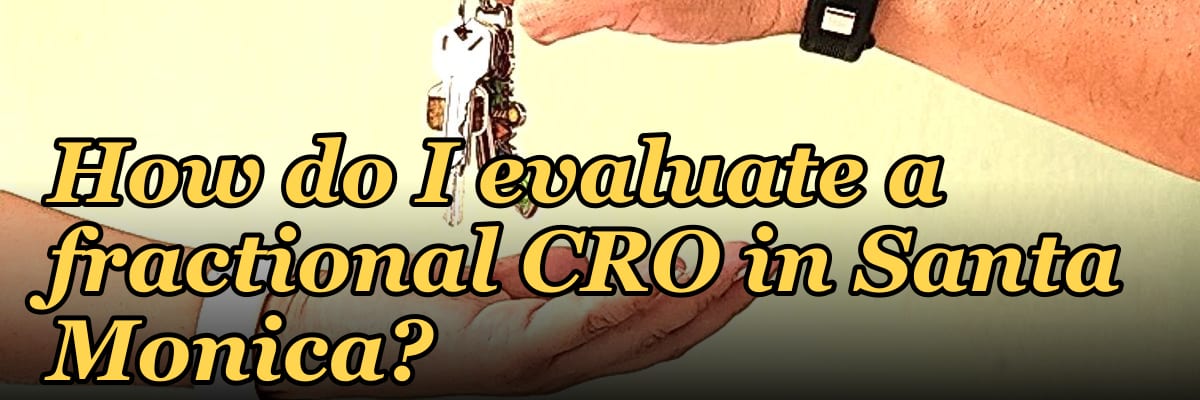 How do I evaluate a fractional CRO in Santa Monica in 2027?