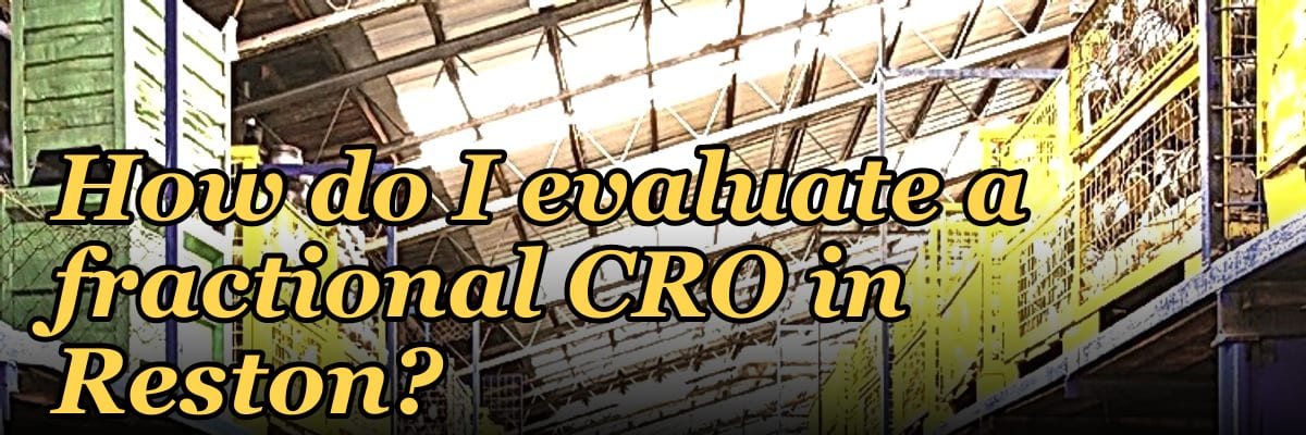How do I evaluate a fractional CRO in Reston in 2027?
