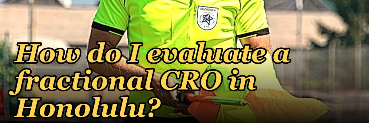 How do I evaluate a fractional CRO in Honolulu in 2027?