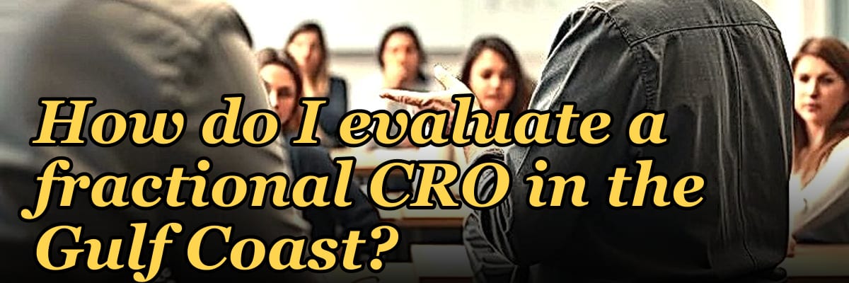 How do I evaluate a fractional CRO in the Gulf Coast in 2027?