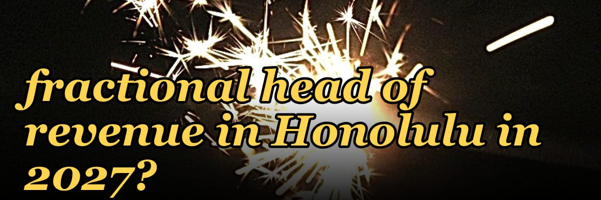 Where do I find a fractional head of revenue in Honolulu in 2027?