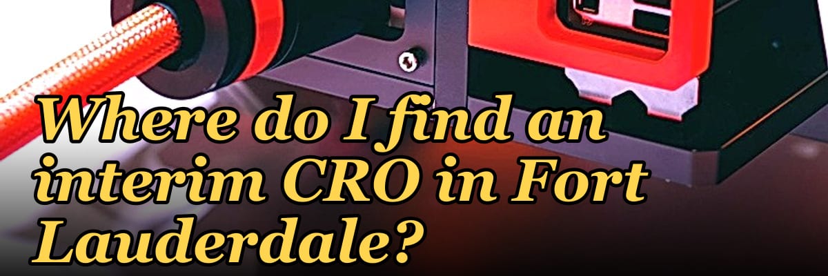 Where do I find an interim CRO in Fort Lauderdale in 2027?