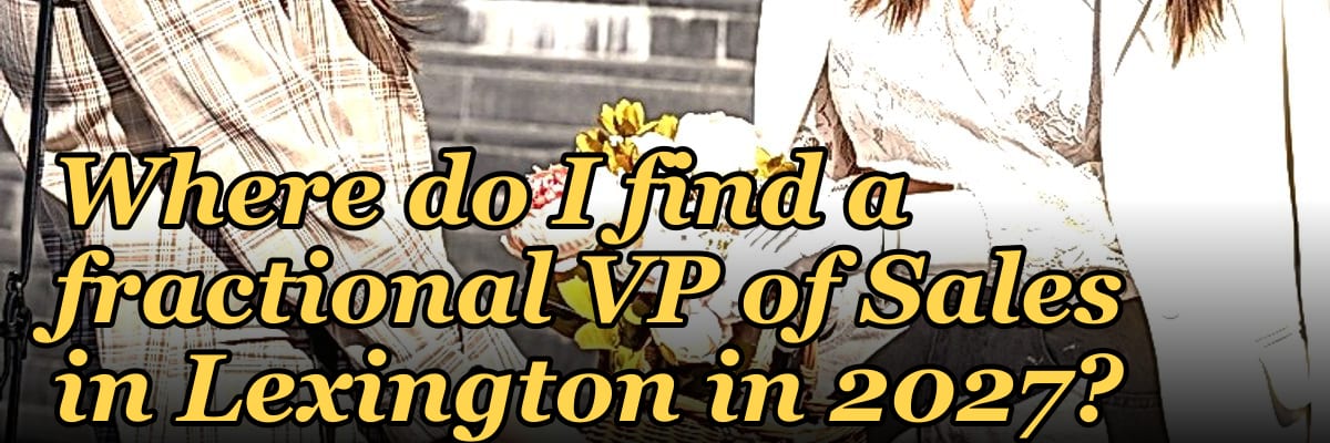 Where do I find a fractional VP of Sales in Lexington in 2027?
