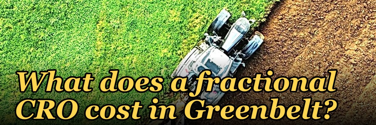 What does a fractional CRO cost in Greenbelt in 2027?