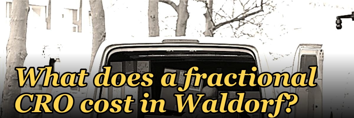 What does a fractional CRO cost in Waldorf in 2027?