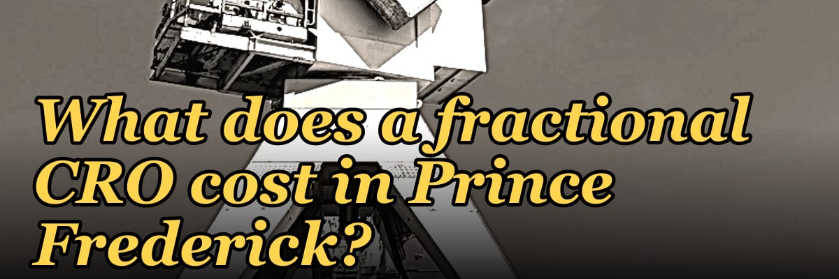 What does a fractional CRO cost in Prince Frederick in 2027?
