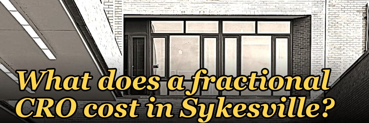 What does a fractional CRO cost in Sykesville in 2027?