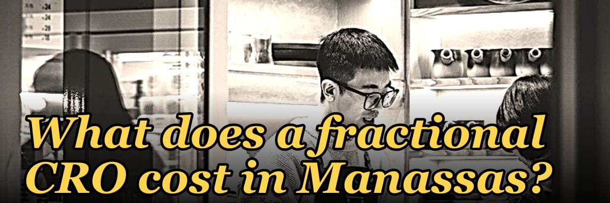 What does a fractional CRO cost in Manassas in 2027?
