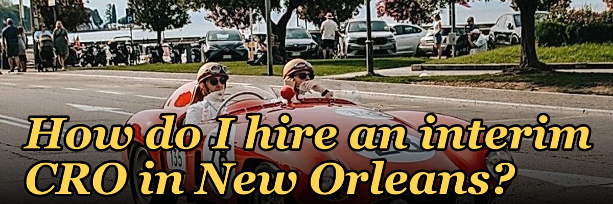 How do I hire an interim CRO in New Orleans in 2027?