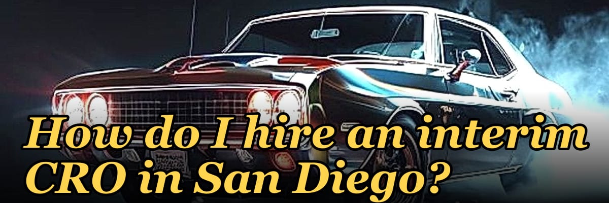 How do I hire an interim CRO in San Diego in 2027?