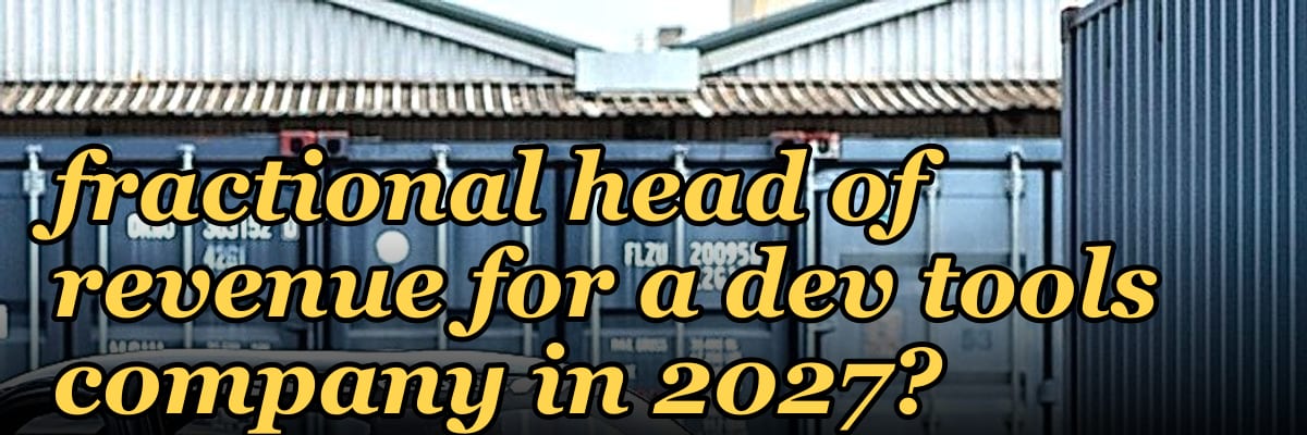 How do I hire a fractional head of revenue for a dev tools company in 2027?