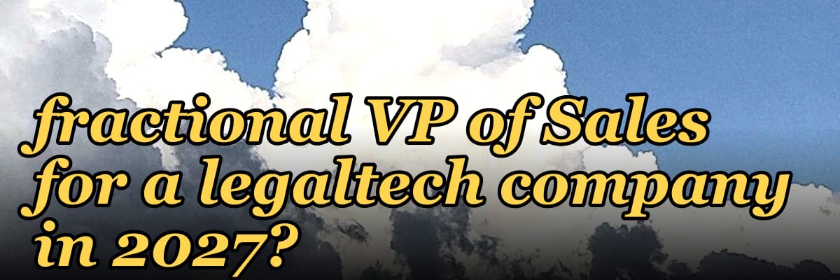 How do I hire a fractional VP of Sales for a legaltech company in 2027?