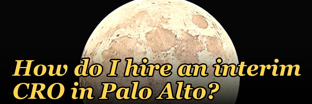How do I hire an interim CRO in Palo Alto in 2027?