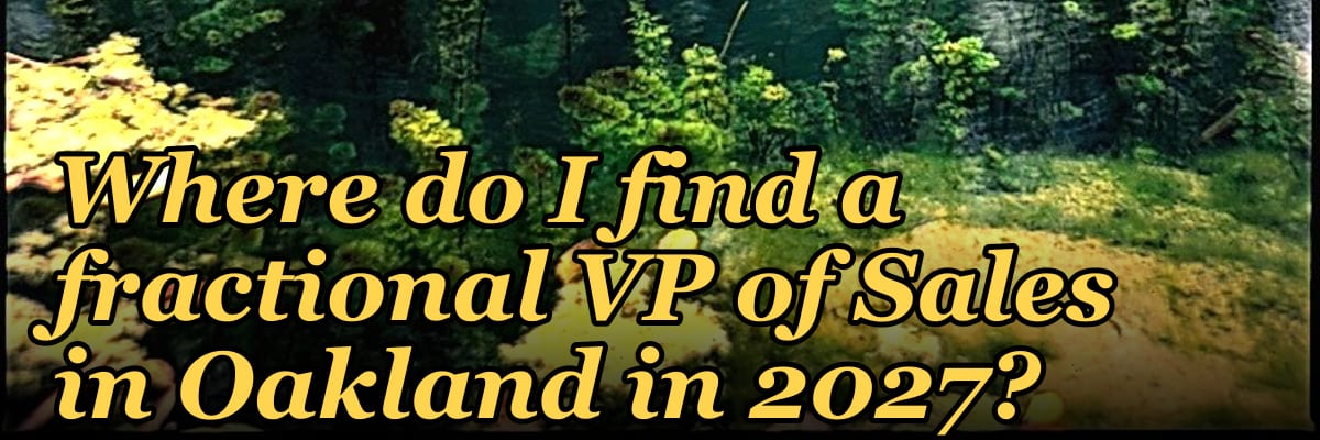 Where do I find a fractional VP of Sales in Oakland in 2027?