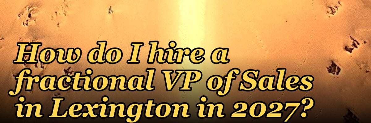 How do I hire a fractional VP of Sales in Lexington in 2027?