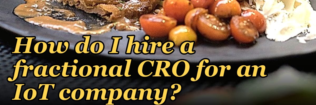 How do I hire a fractional CRO for an IoT company in 2027?