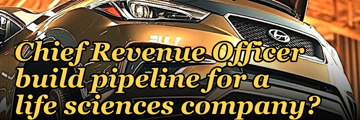 How does a fractional Chief Revenue Officer build pipeline for a life sciences company?