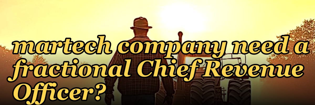 Does a high-growth martech company need a fractional Chief Revenue Officer?