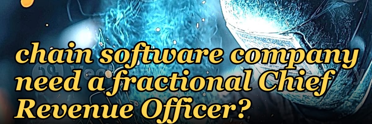 Does a Series B supply chain software company need a fractional Chief Revenue Officer?