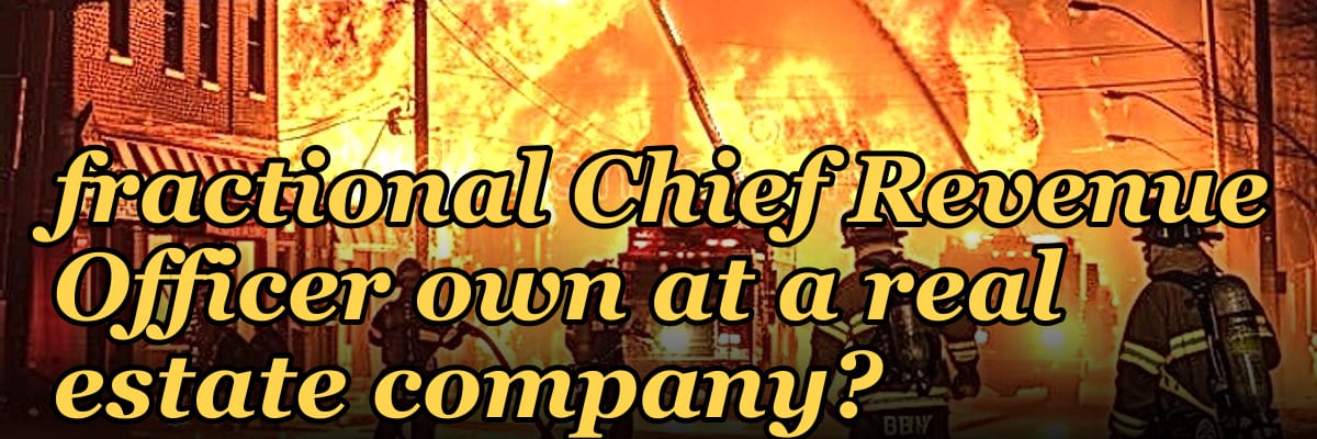 What KPIs should a fractional Chief Revenue Officer own at a real estate company?